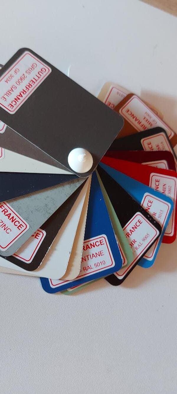 Panel couleur gouttières alu